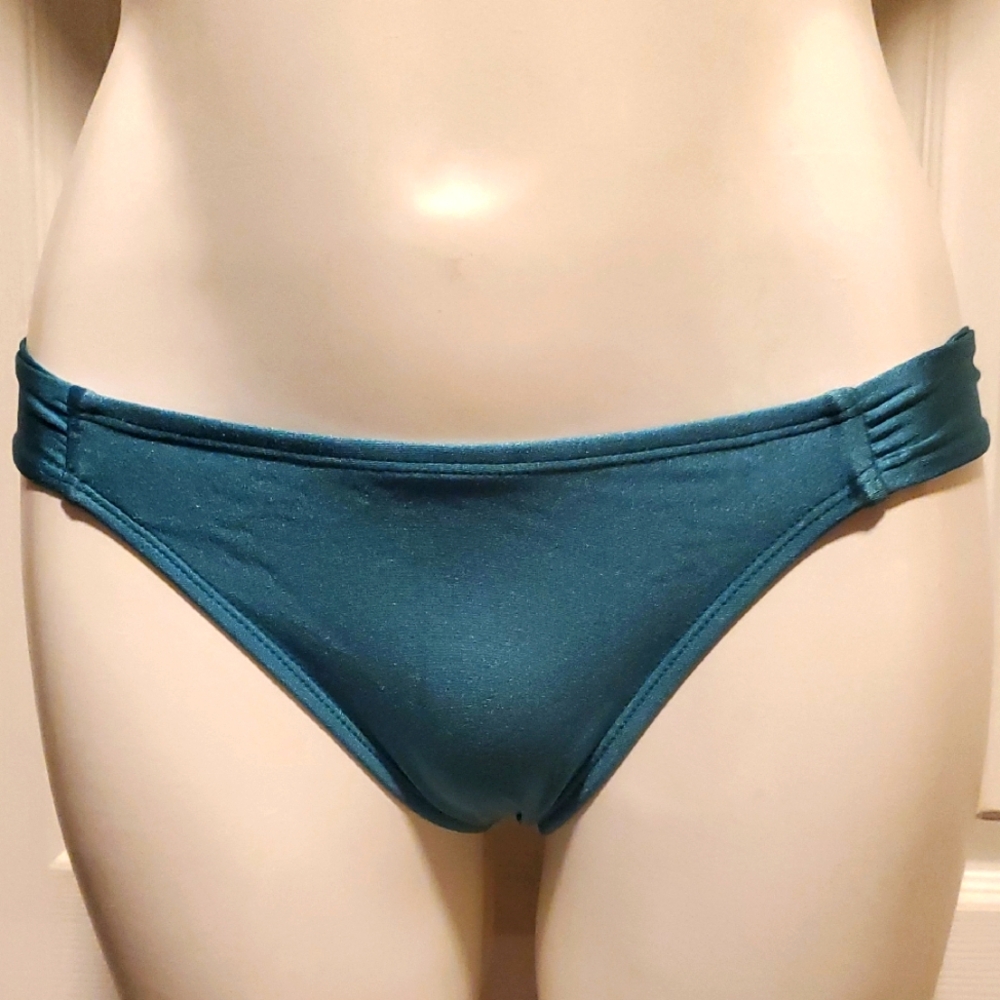 NWT Xhilaration Women's Teal Bikini Hipster Bottom - Size Medium (4-6)